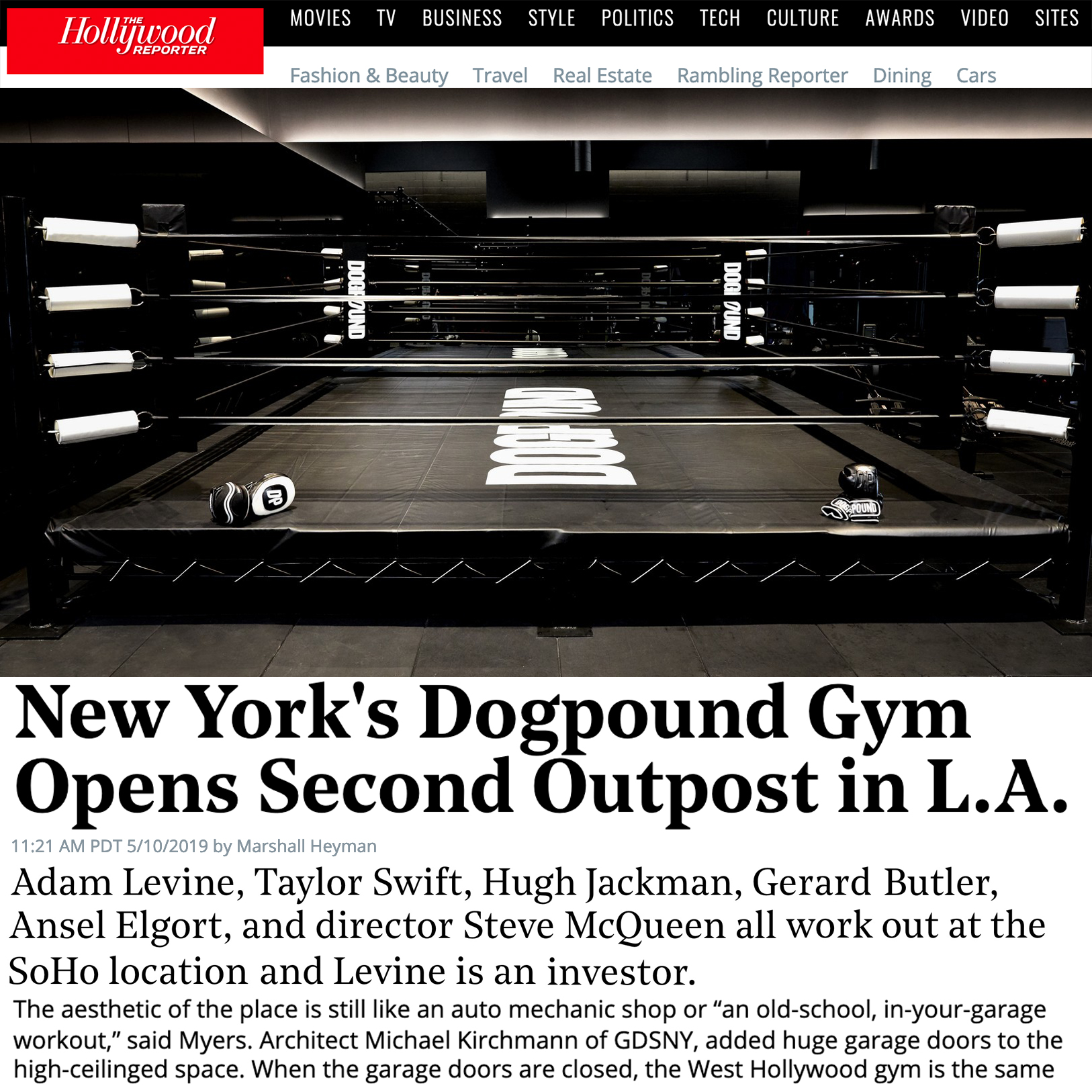 New York's Dogpound Gym Opens Second Outpost in L.A. GDSNY